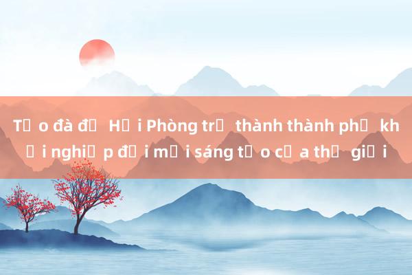 Tạo đà để Hải Phòng trở thành thành phố khởi nghiệp đổi mới sáng tạo của thế giới