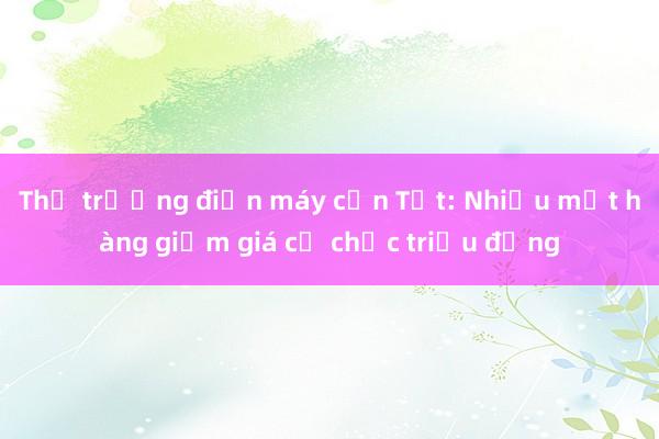 Thị trường điện máy cận Tết: Nhiều mặt hàng giảm giá cả chục triệu đồng